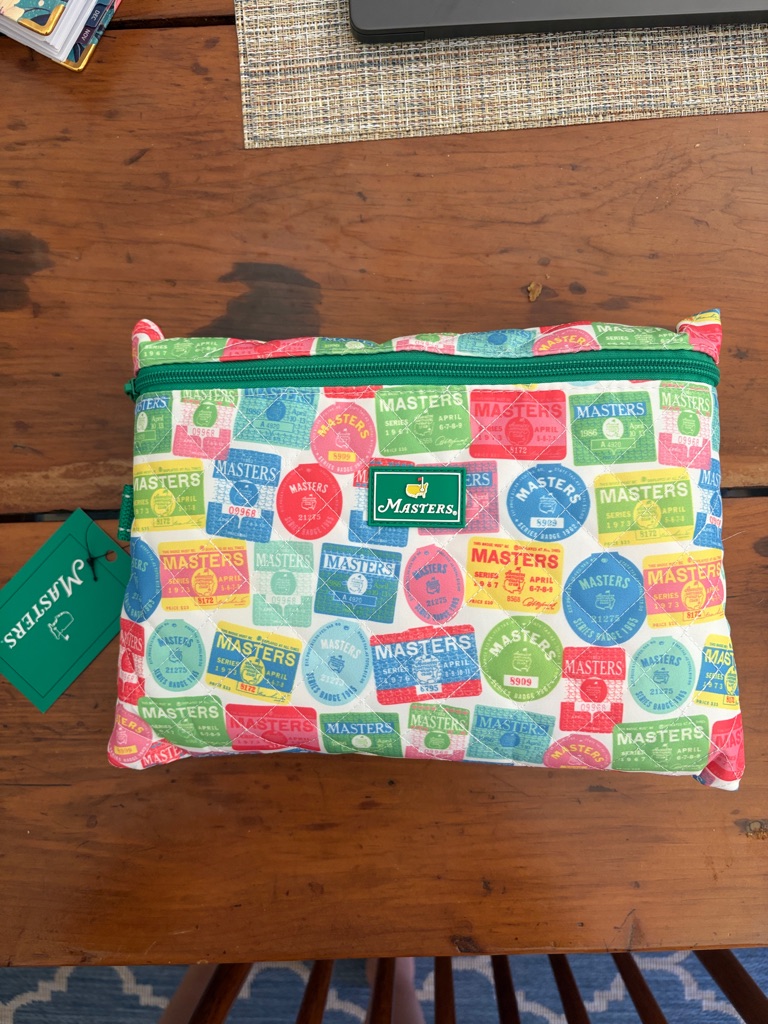 Masters 2026 Tournament Scout Multi-Color Zip Pouch & Tote. Mother’s Day!